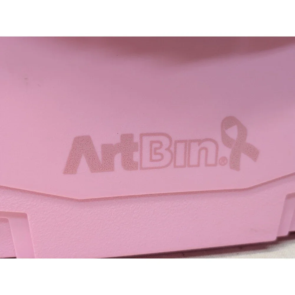 ArtBin Pink Ribbon Breast Cancer Awareness 1 Tray Craft Tool Supply Box Case